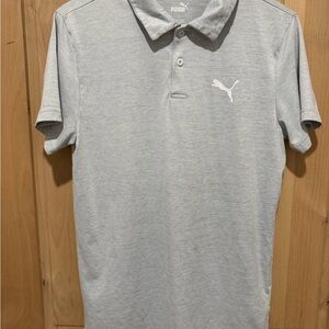 Puma Light Gray Men's Polo Shirt